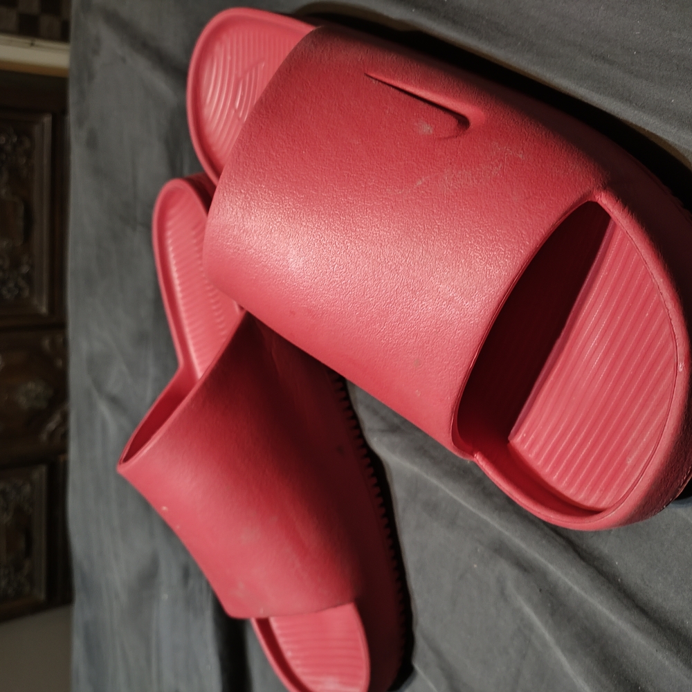 Nike Red Slide Sandals